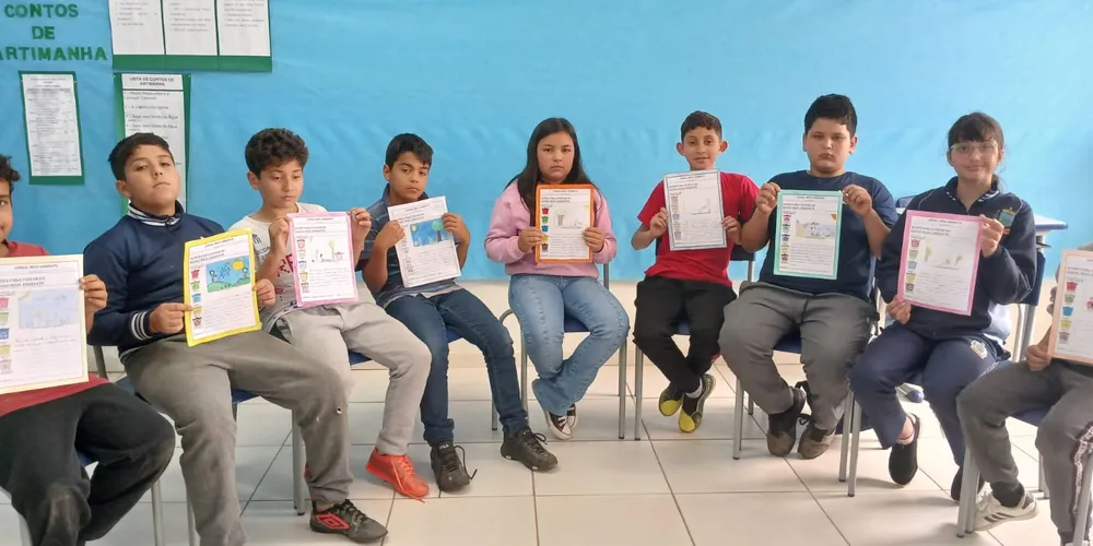 Educandos puderam criar seu próprio informativo em sala de aula.