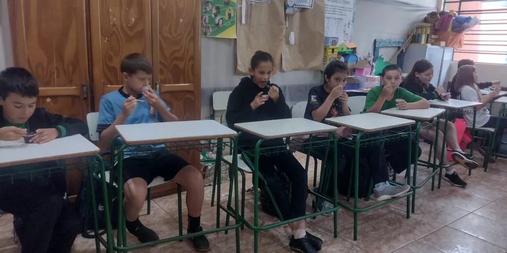 Alunos puderam se 'deliciar' com o aprendizado