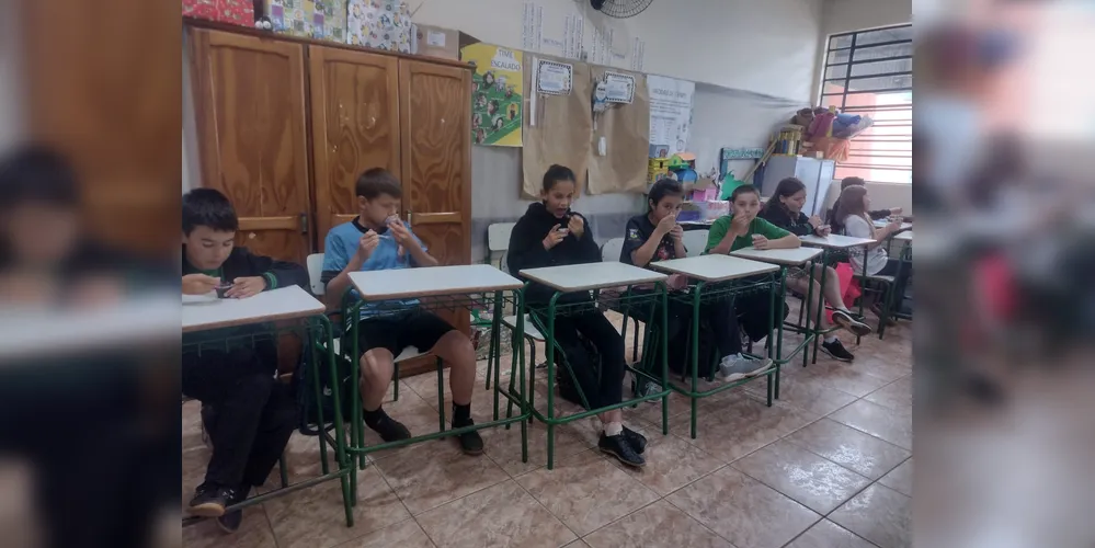 Alunos puderam se 'deliciar' com o aprendizado