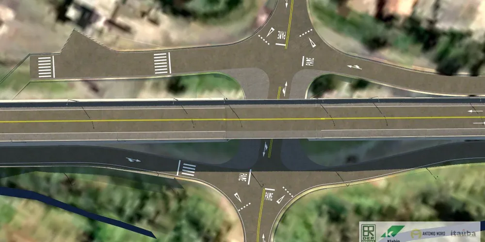 O projeto prevê a elevação da rodovia PR-160, em um trecho de 700 metros