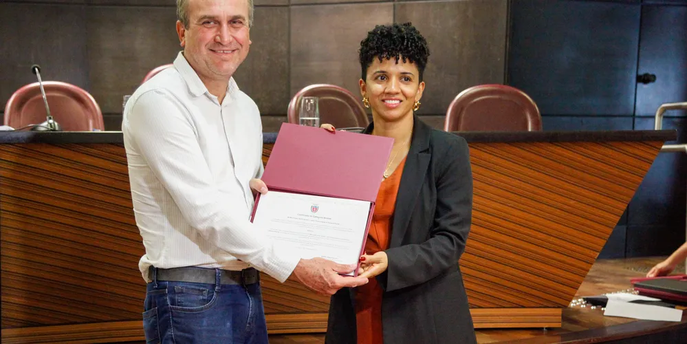 O prefeito de Arapoti, Irani Barros, esteve presente no evento do MPPR