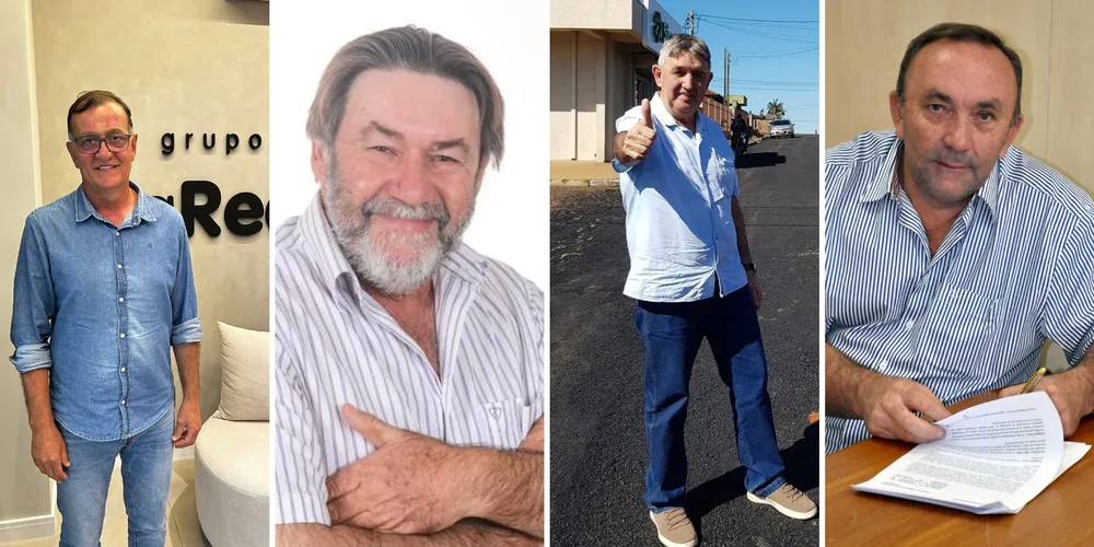 Rildo Leonardi (MDB), Ivanor Muller (PP), Zelio (PL) e Oziel Neivert (União) serão diplomados