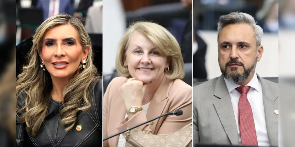 Flávia Francischini, Márcia Huçulak e Fabio Oliveira são os novos representantes de Ponta Grossa na Alep