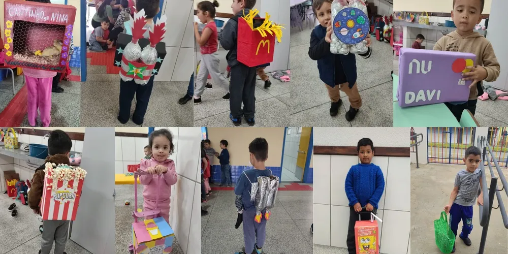 Crianças mostraram alegria em participar da gincana