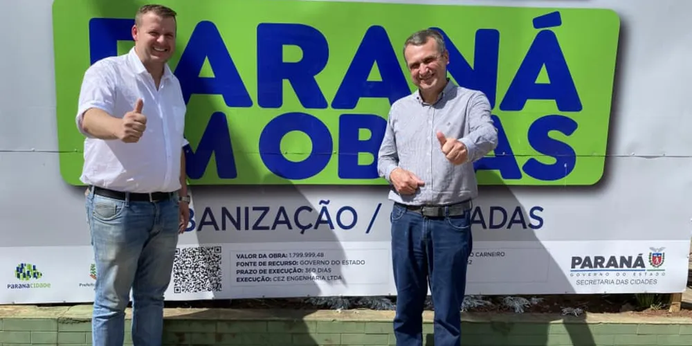 Prefeito comemorou o investimento milionário no município