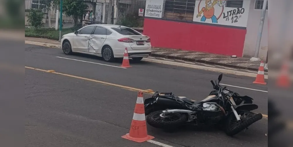 Agentes de Trânsito estiveram no local para sinalizar a via