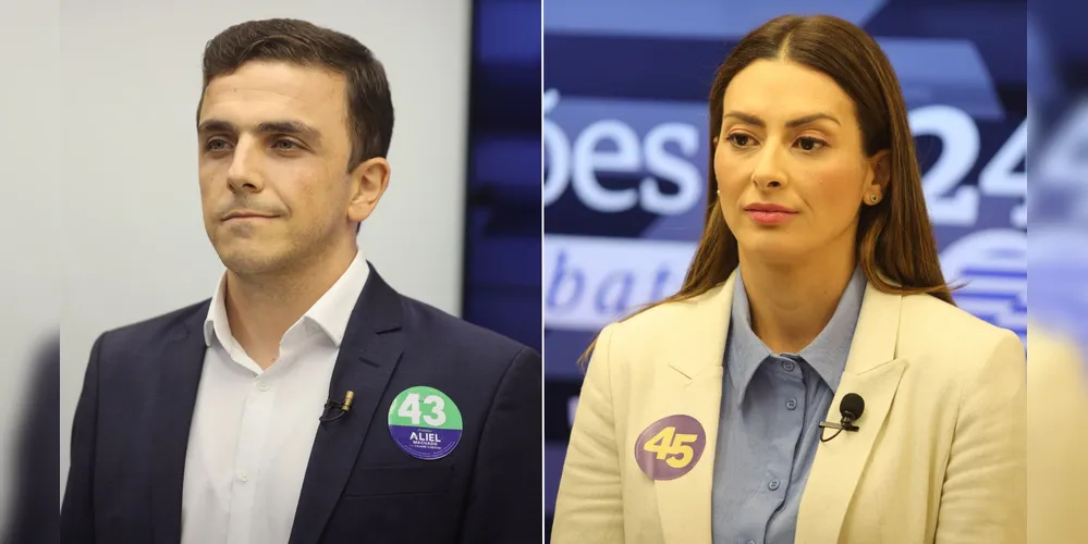 Aliel Machado e Mabel Canto durante debate do Grupo aRede