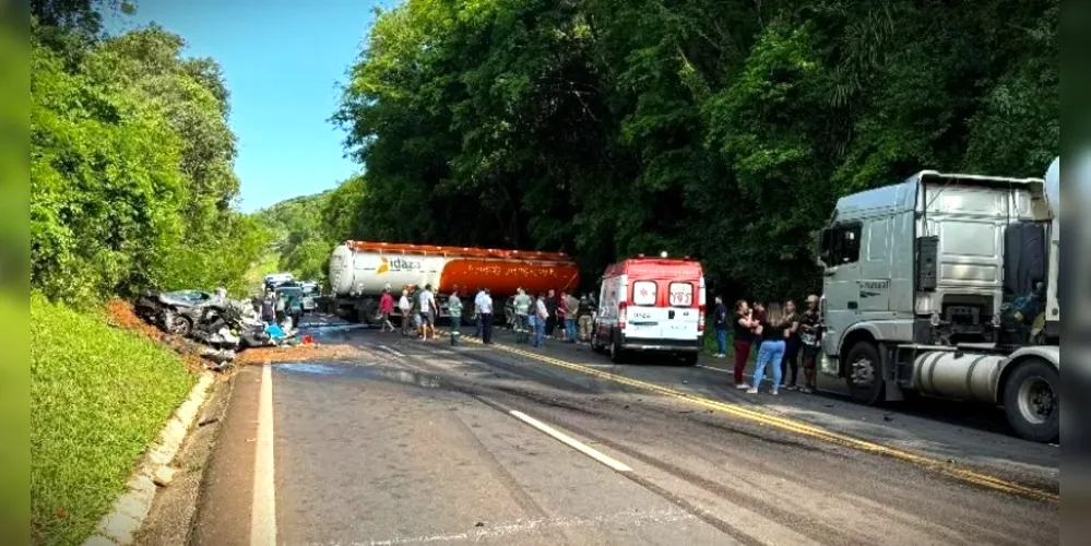 Acidente aconteceu no km 414 da rodovia, em Cantagalo