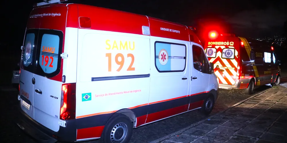 Equipes do Corpo de Bombeiros e do Samu estiveram na ocorrência