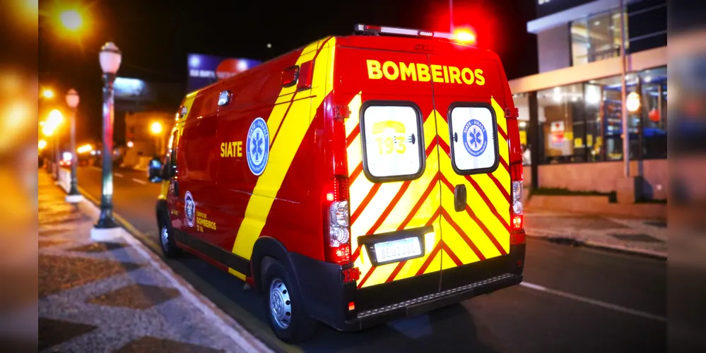 Equipe do Siate, do Corpo de Bombeiros, esteve na ocorrência