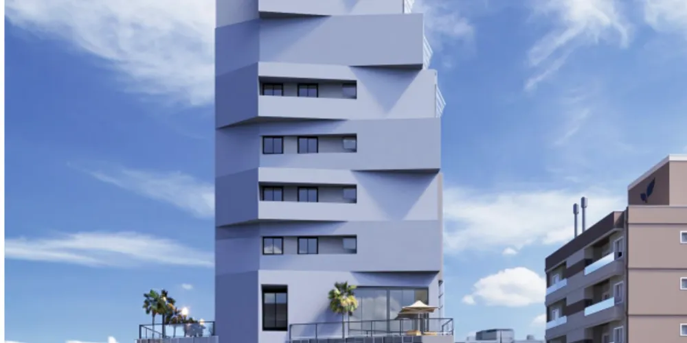 Vista da fachada voltada para a rua Jacob Holzmann