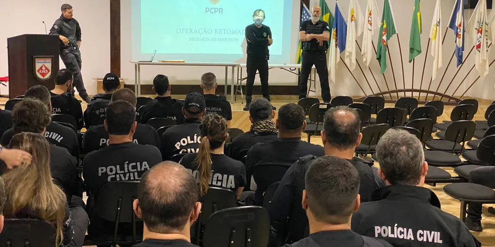 Policiais são mobilizados para ação contra tráfico de drogas em Arapoti