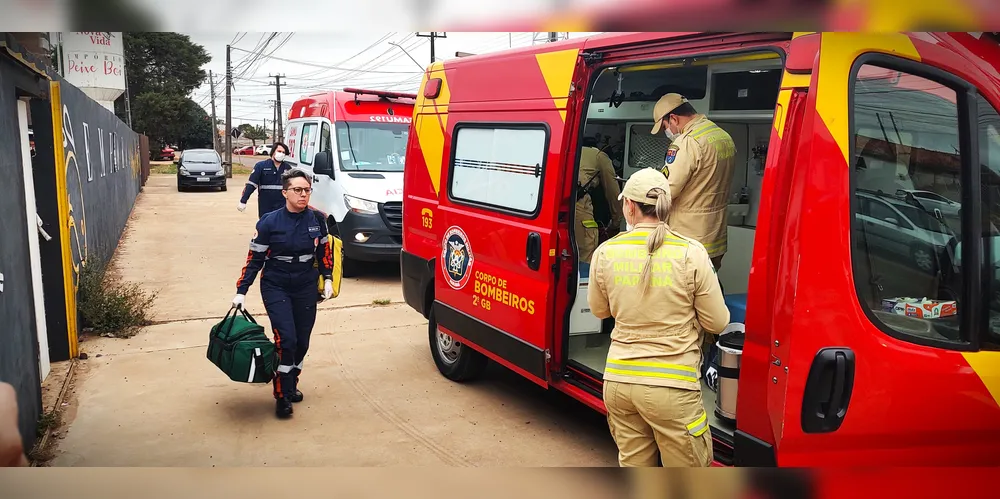 Equipes dos Bombeiros e do Samu realizaram os primeiros atendimentos