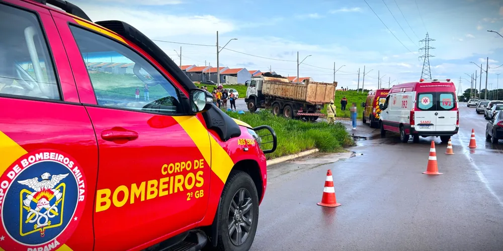 Várias equipes de socorro foram acionadas para o local da situação