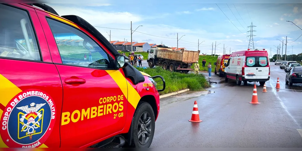 Várias equipes de socorro foram acionadas para o local da situação