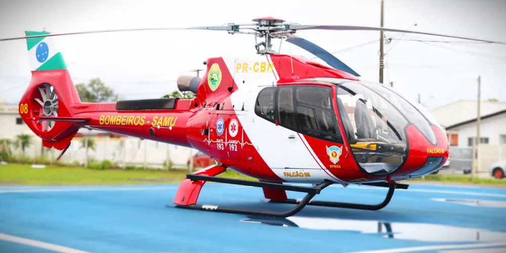 Helicóptero do BPMOA foi acionado para a ocorrência