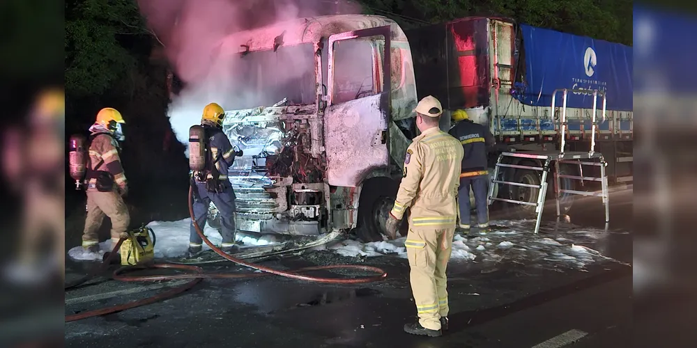 Incêndio aconteceu no KM 501 da BR-376