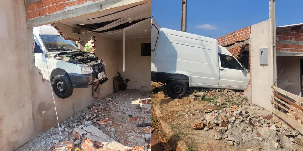 Veículo invadiu residência onde mora idosa de 83 anos, em Apucarana