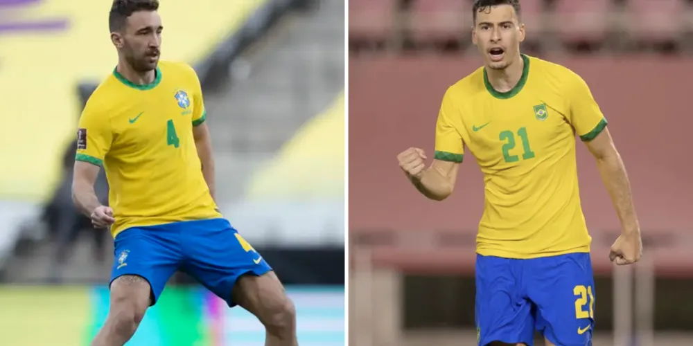 Leó Ortiz (esquerda) joga no Flamengo e Gabriel Martinelli (direita) no Arsenal, da Inglaterra