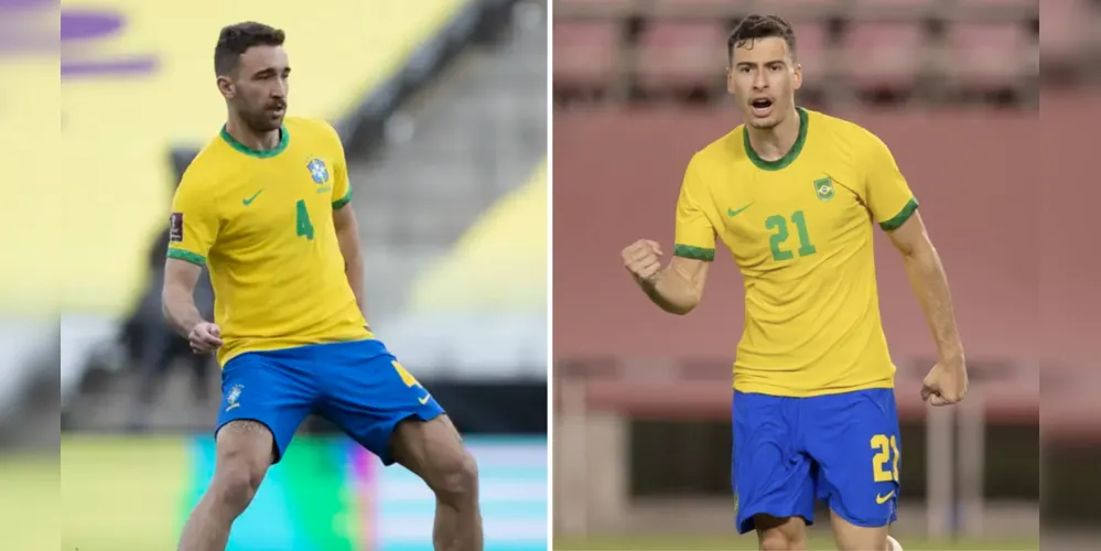 Leó Ortiz (esquerda) joga no Flamengo e Gabriel Martinelli (direita) no Arsenal, da Inglaterra