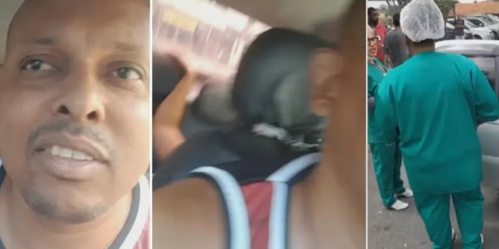 Emilson Cipriano, motorista de aplicativo, fez o parto de passageira