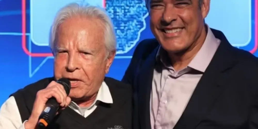 Bonner homenageou o amigo e relembrou a trajetória do apresentador na Globo