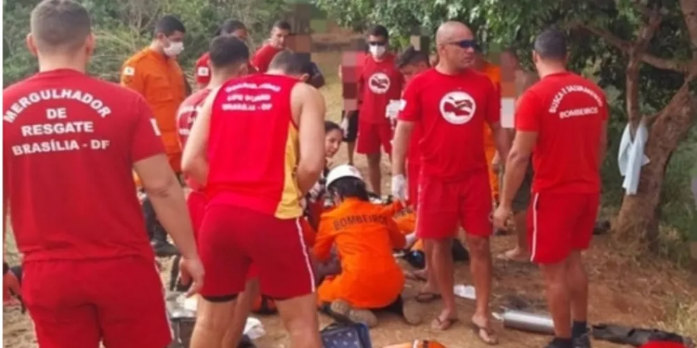 O homem foi encontrado a 5 metros da margem