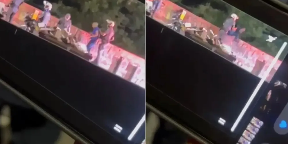 Câmeras flagraram policial jogando homem de cima de ponte na zona sul de SP