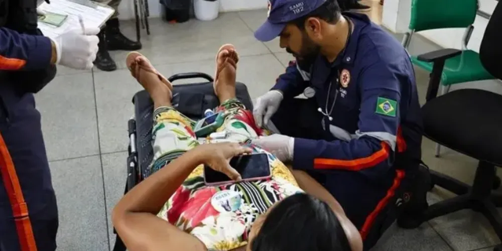 O Serviço de Atendimento Móvel de Urgência (Samu) fez o socorro da gestante