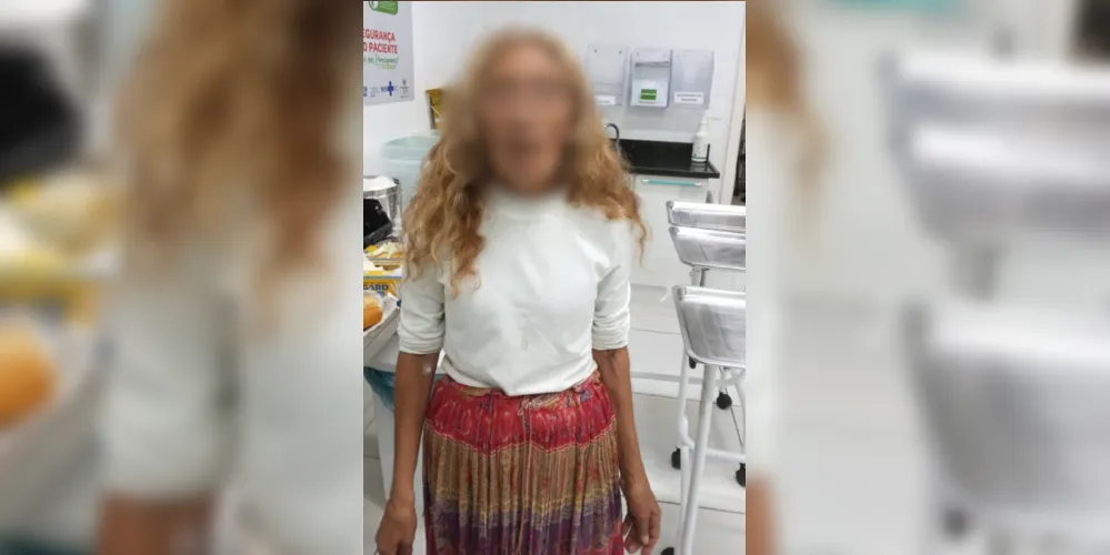 Mulher afirmou que seu nome é Roseli e seria moradora do Jardim Carvalho