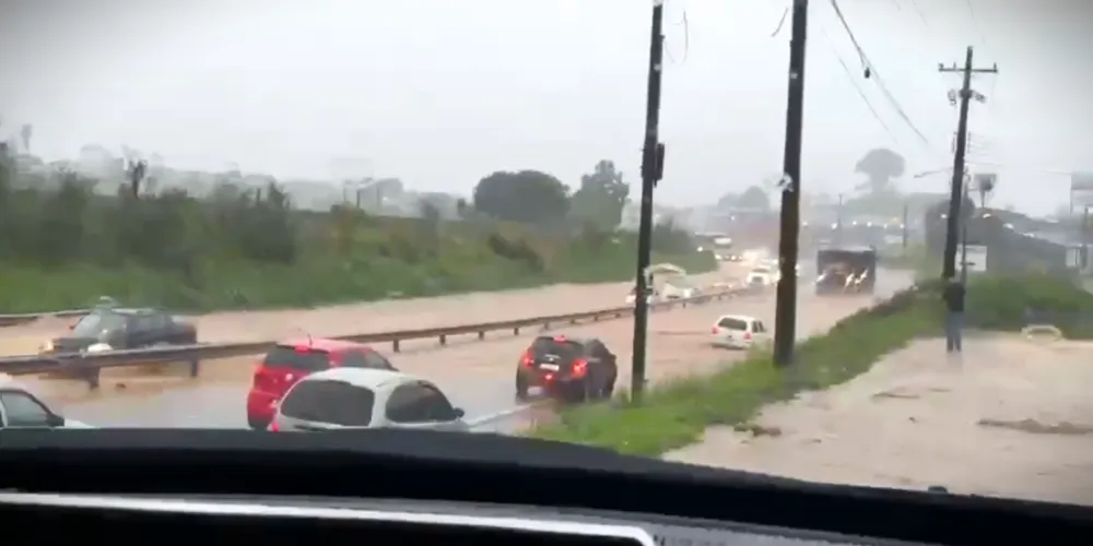 Ponto que está com registro de alagamento é no km 178