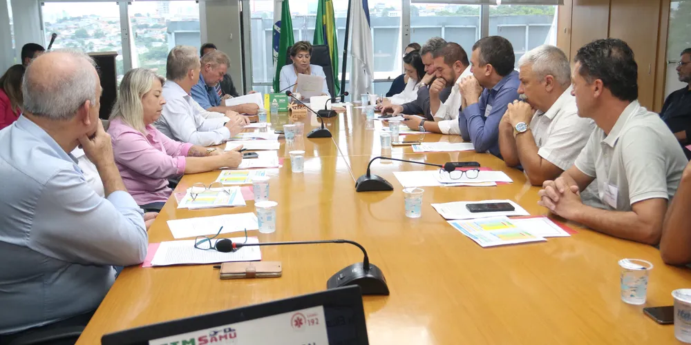 A prefeita de Ponta Grossa e presidente do Consórcio, Elizabeth Schmidt, falou sobre a importância da reunião