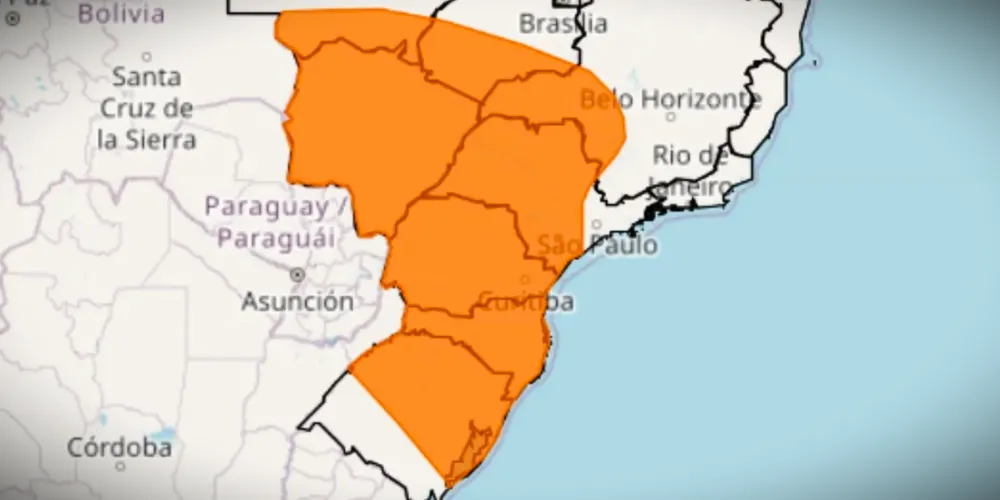 Queda de granizo também pode atingir a cidade ponta-grossense