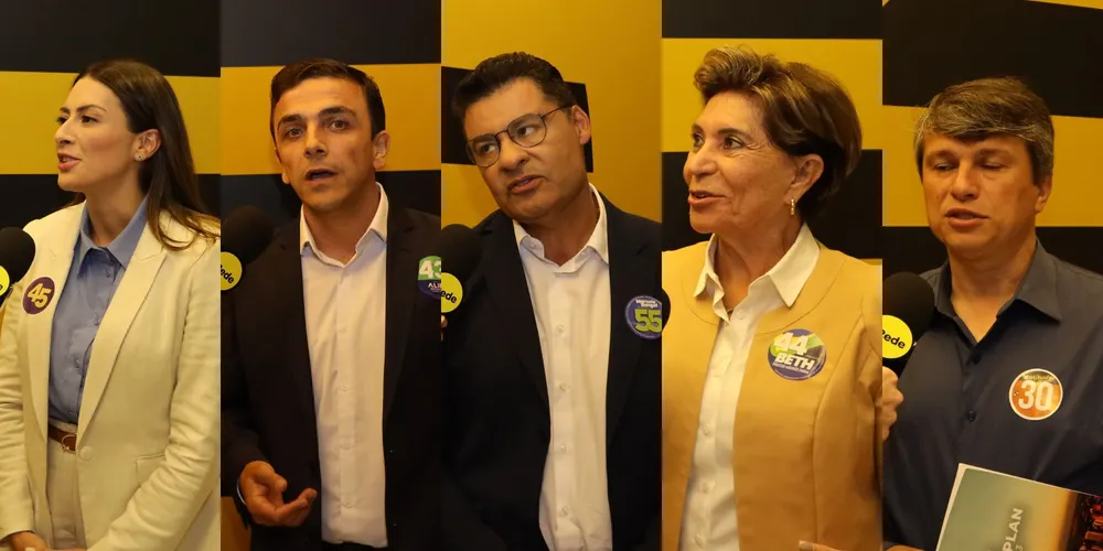 Candidatos seguem aguardando o inicio do debate