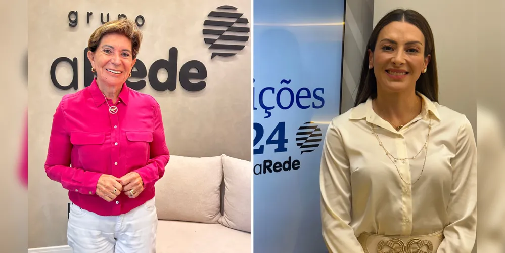 As candidatas Elizabeth Schmidt (União) e Mabel Canto (PSDB) disputam o segundo turno pela Prefeitura de Ponta Grossa