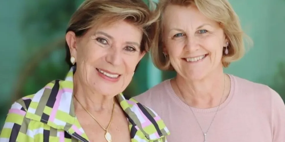 Elizabeth Schmidt (União) e Márcia Huçulak (PSD) se encontraram em Ponta Grossa