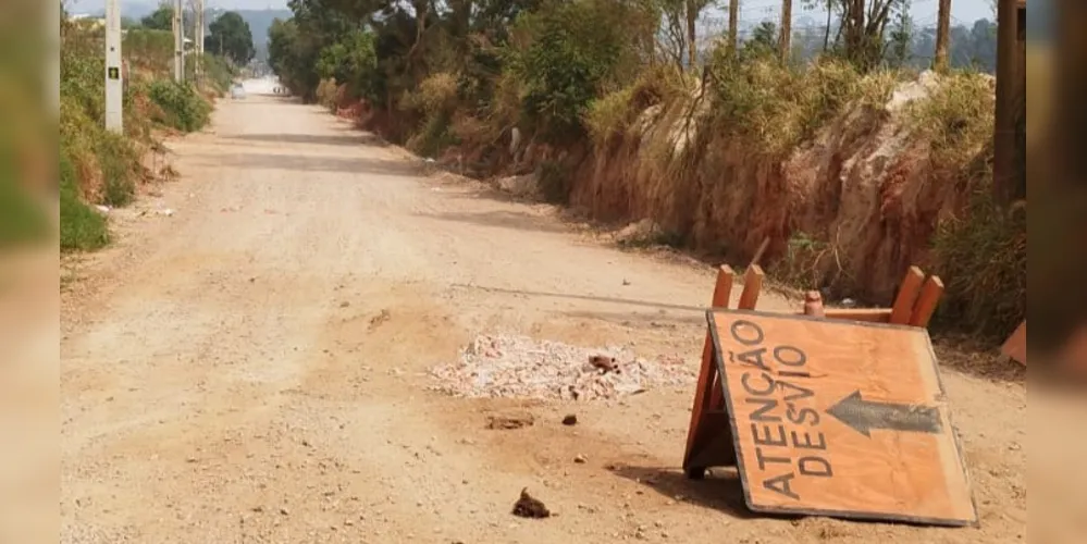 Obras da Estrada de Alagados acontecem de modo lento e aquém do esperado pela Prefeitura de Ponta Grossa