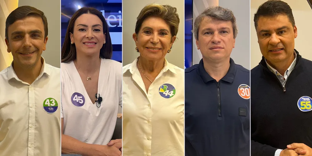 Os cinco candidatos à Prefeitura confirmaram presença no debate  do Grupo aRede