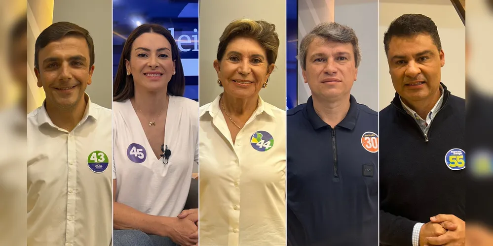 Os cinco candidatos à Prefeitura confirmaram presença no debate  do Grupo aRede