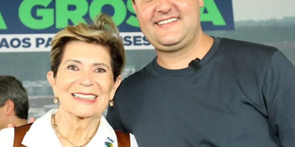 Prefeita Elizabeth e governador Ratinho Junior
