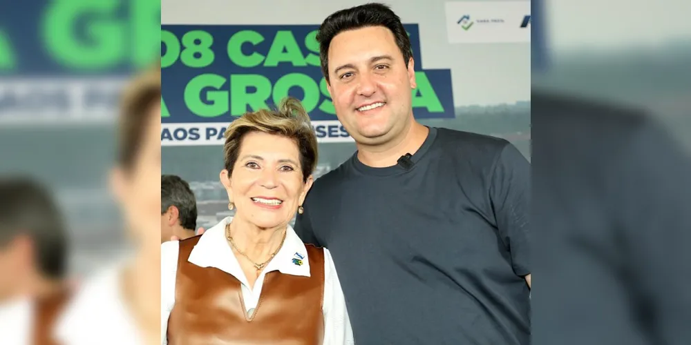 Prefeita Elizabeth e governador Ratinho Junior