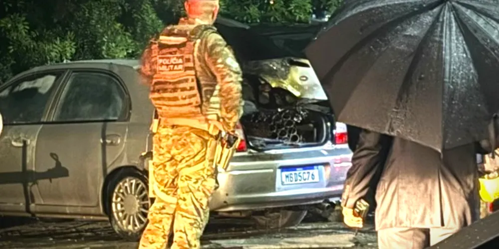 Veículo é do município de Rio do Sul, Santa Catarina