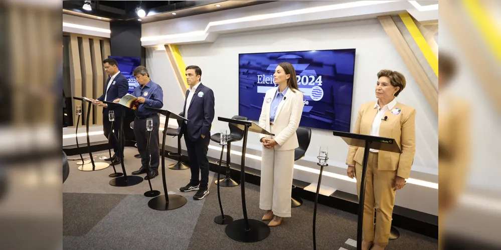 Todos os cinco candidatos participaram do debate do Grupo aRede