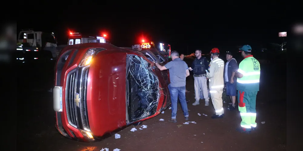 Veículo capotou nas proximidades do KM 495 da BR-375