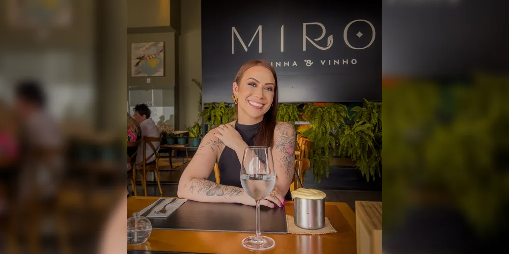 Nathy foi convidada pelo Miro Cozinha e Vinho para uma experiência gastronômica