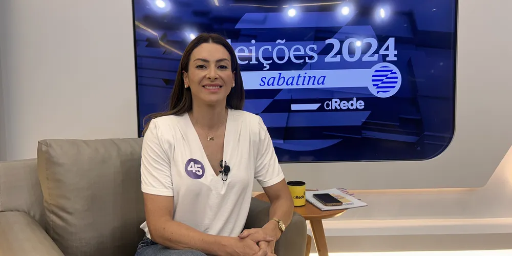 Mabel Canto (PSDB) volta ao estúdio do Grupo aRede, nesta terça-feira (22). Candidata participou das rodadas de sabatinas promovidas antes do primeiro turno