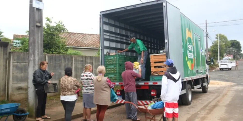 A medida se deve à recepção, pela Prefeitura de Ponta Grossa, de aproximadamente 30 mil kg de alimentos