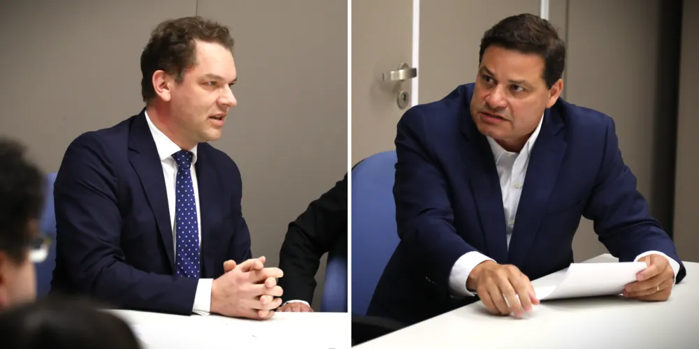 Juiz de Ponta Grossa, Antônio César Bochenek, e secretário de Estado, Sandro Alex, participaram da audiência