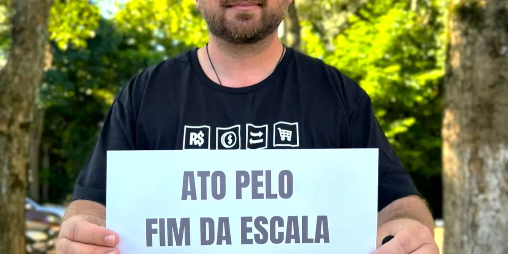 Integrante do Mandato Coletivo da Câmara de Ponta Grossa, Guilherme Mazer, convoca população para o ato