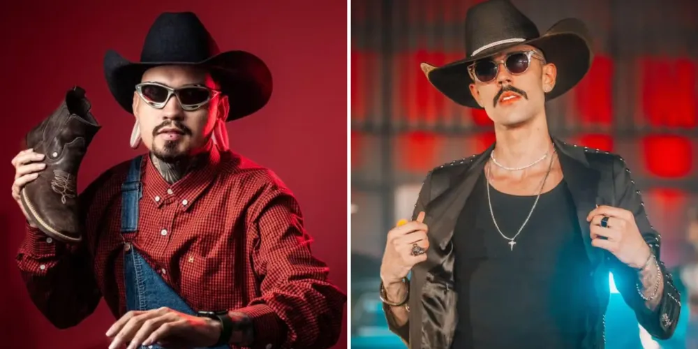 DJ Jiraya UAI (esq.) e Luan Pereira (dir.) completam programação nacional deste sábado (23)